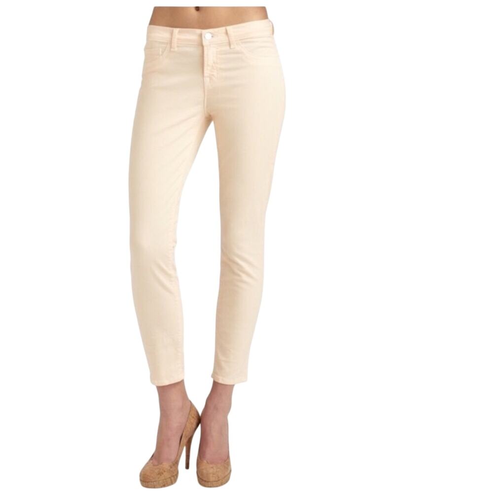 J Brand Sherbet Pink Skinny Jeans Size 29 High Rise Ankle Colored Denim Pants